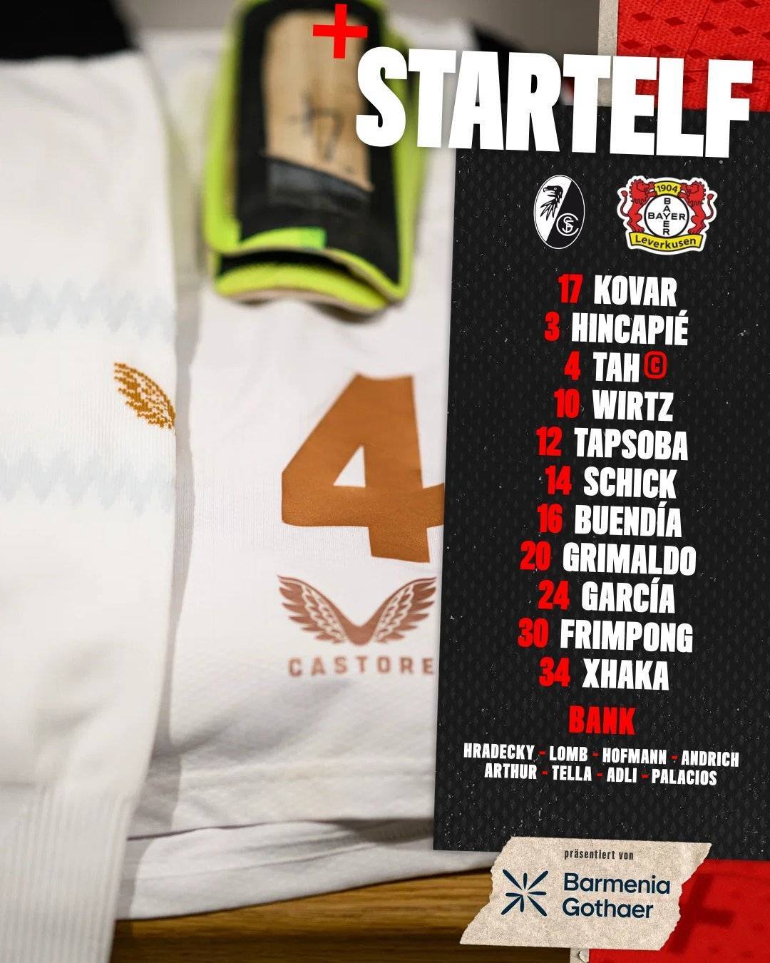 不胜即送拜仁提前夺冠弗赖堡！勒沃库森客战弗赖堡首发出炉！