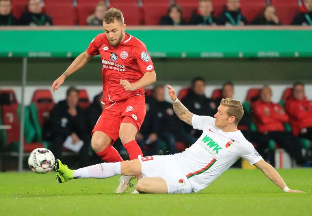 美因茨2:2沃尔夫斯堡沃尔夫斯堡，遭遇5轮不胜