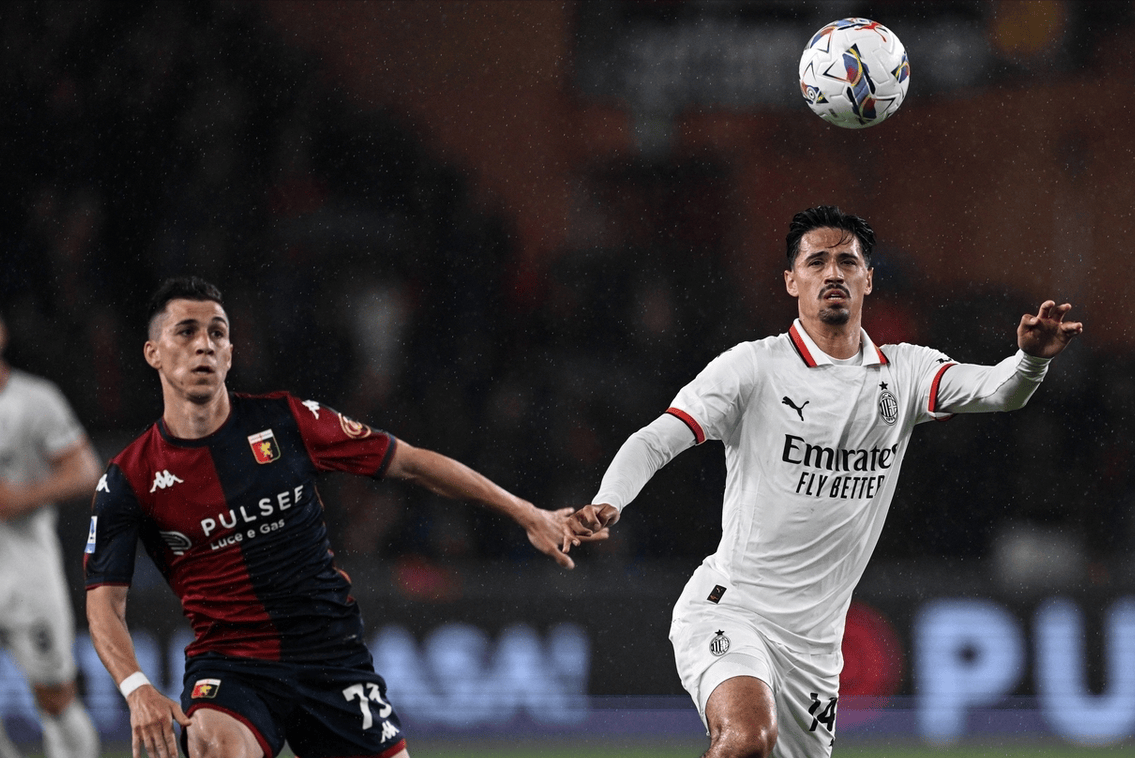 热那亚1-2遭AC米兰逆转AC米兰，赛后评分：AC米兰10号排第一