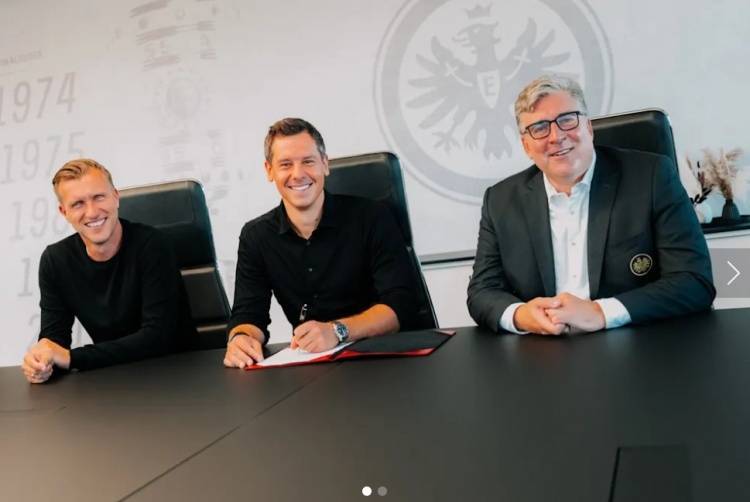 任职期间球队均踢欧战法兰克福，官方：法兰克福续约体育总监哈敦至2028年