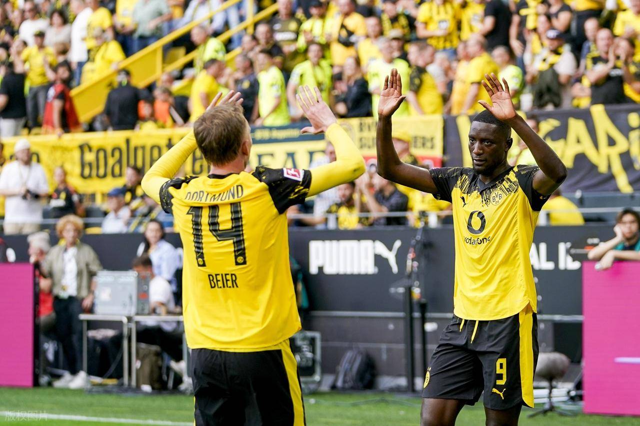 多特蒙德3-0柏林联合多特蒙德，赛后评分：多特蒙德9号排第一